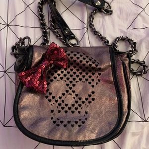 Betsey Johnson Betseyville Glamour Skull Crossbody